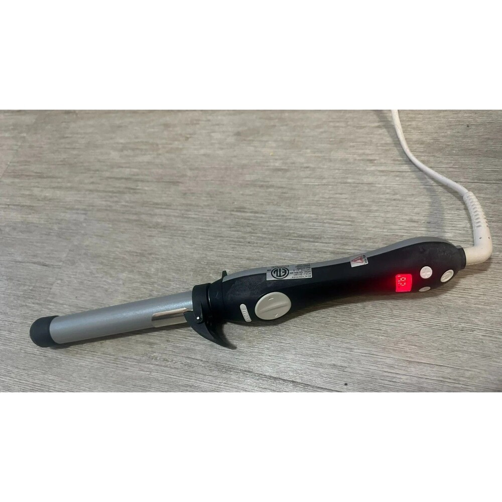 Beachwaver S1 Ceramic Dual Rotating Curling Iron Black & Silver Excellent